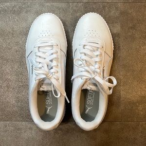 White PUMA Carina sneakers